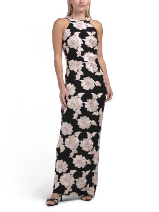 Betsy & Adam Dresses & Skirts - BETSY & ADAM Floral Soutache Gown